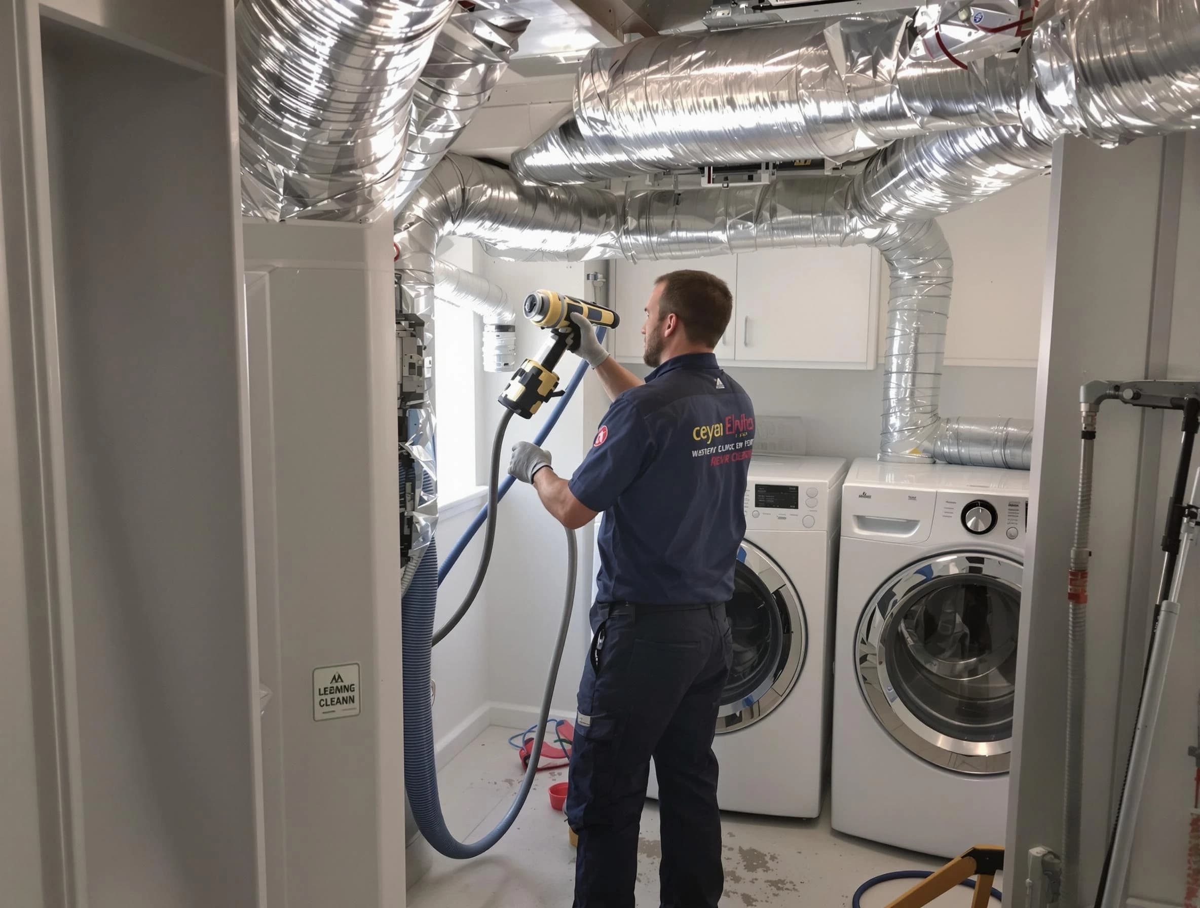 Pinson Dryer Vent Cleaning specialist using advanced equipment for thorough duct cleaning in Pinson