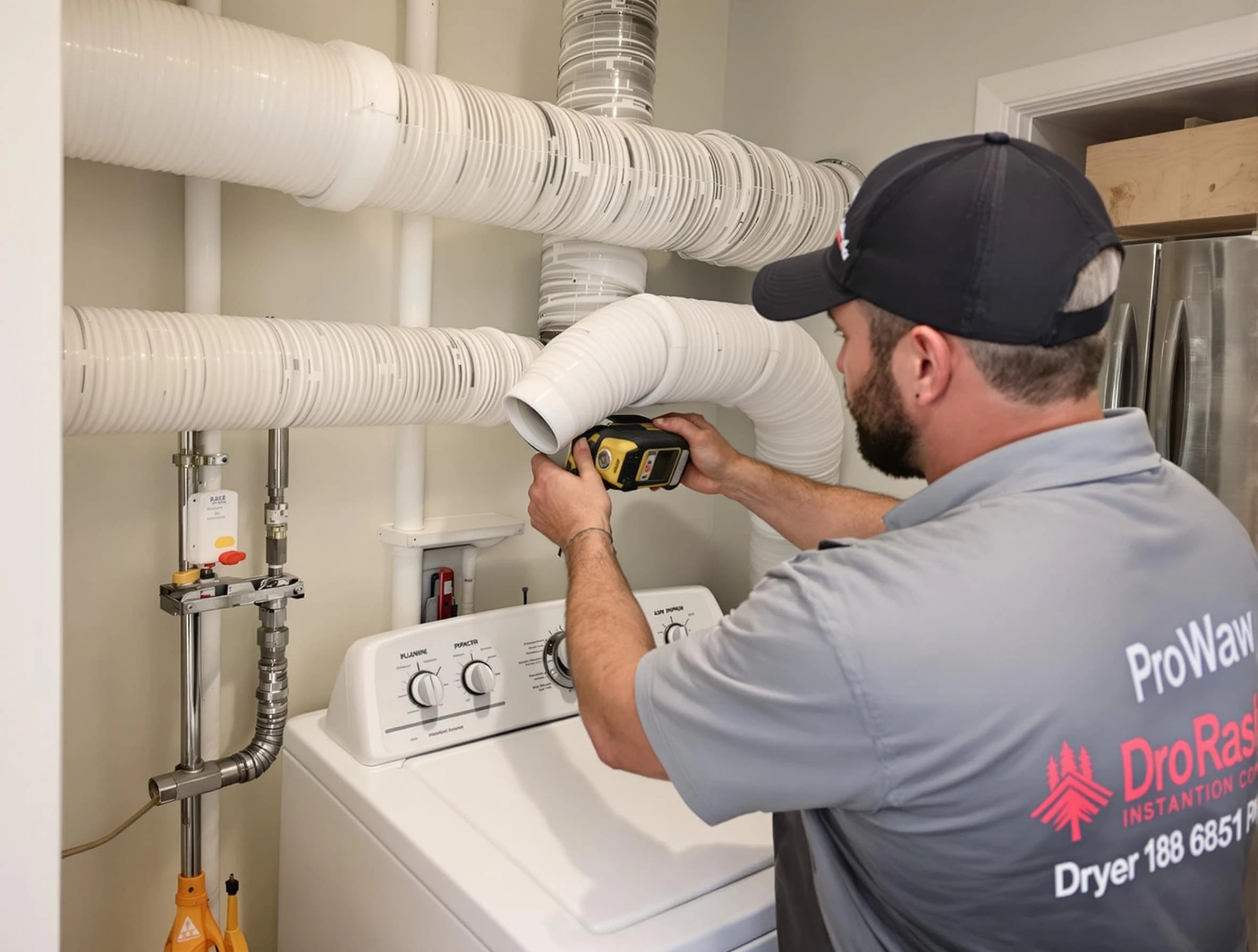 Professional dryer vent hose installation by Pinson Dryer Vent Cleaning in Pinson