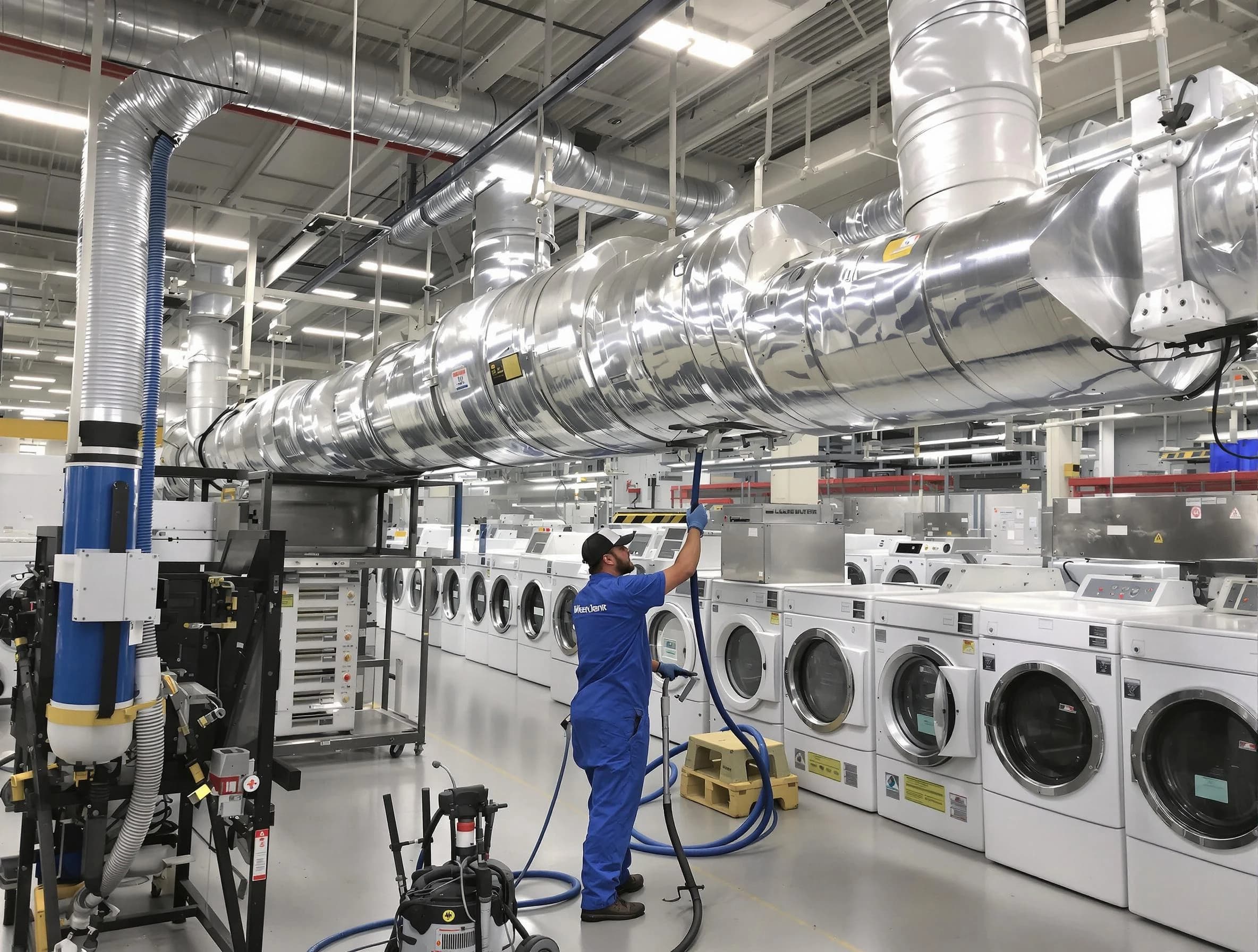 Pinson Dryer Vent Cleaning team performing heavy-duty industrial dryer vent cleaning in Pinson