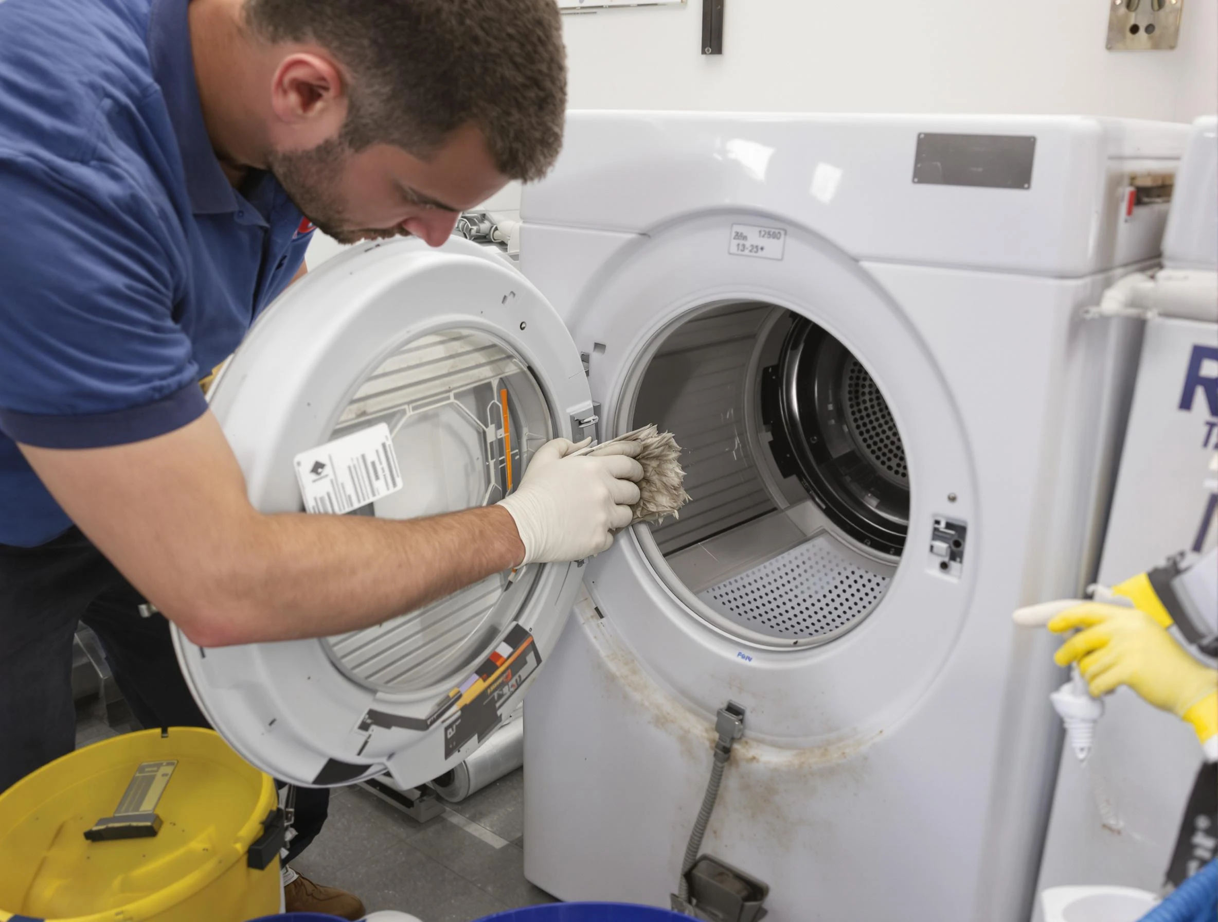 Pinson Dryer Vent Cleaning specialist performing detailed lint trap cleaning service in Pinson
